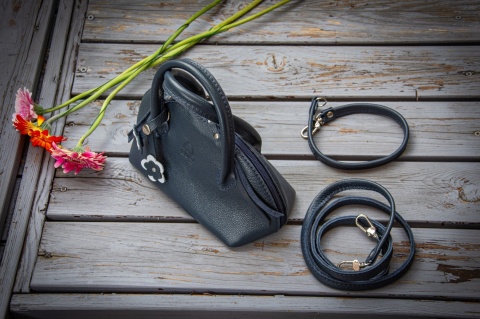 Mała skórzana torebka Stella