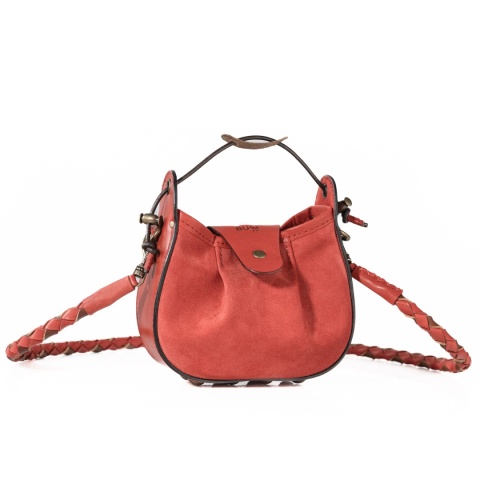 Mała torebka skórzana Mili w kolorze czerwonym