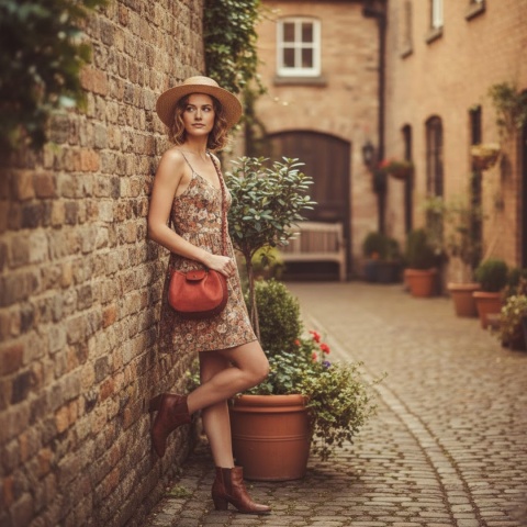 Mała torebka skórzana Mili w kolorze czerwonym