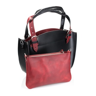 Personalizacja - skórzana kopertówka w kolorze Twojej torby z opcjonalną kieszenią zewnętrzną i podszewką