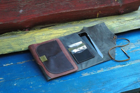 Notes etui skórzane ręcznie wykonany