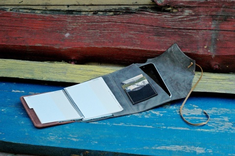 Notes etui skórzane ręcznie wykonany