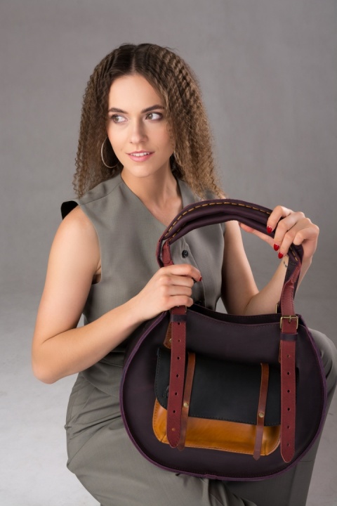 Torebka Basia w kolorze buraczkowym