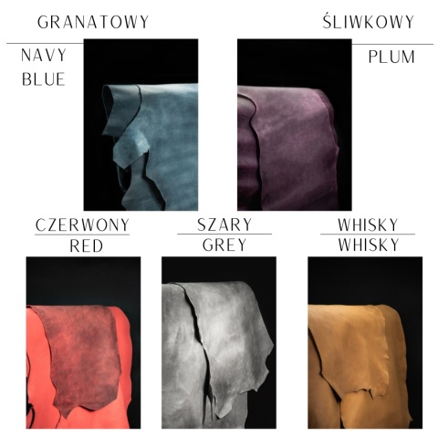 Leather bag Elaine color plum