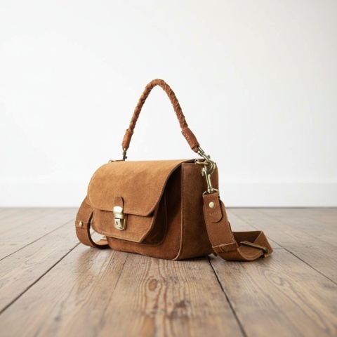 Torebka skórzana Lara w kolorze brązowym