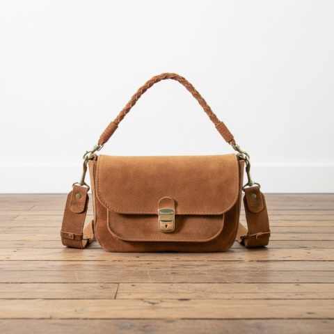 Torebka skórzana Lara w kolorze brązowym