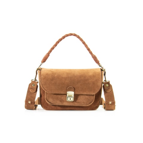 Torebka skórzana Lara w kolorze brązowym