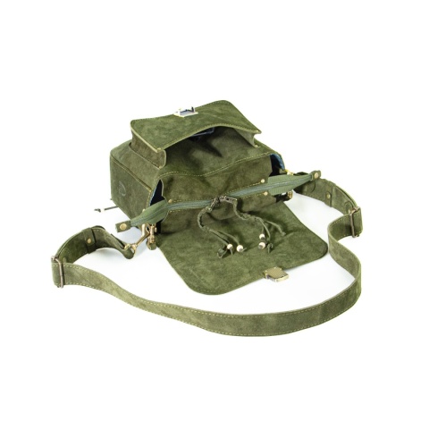 Torebka skórzana Lara w kolorze zielonym