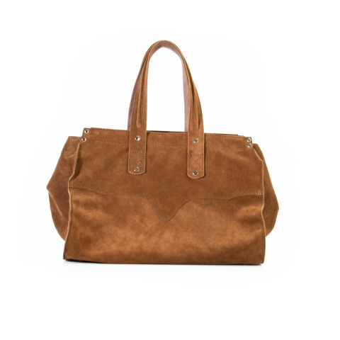 Zamszowa torba shopper od Ladybuq
