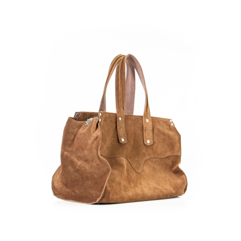 Zamszowa torba shopper od Ladybuq