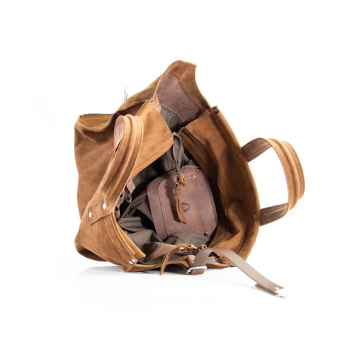 Zamszowa torba shopper od Ladybuq