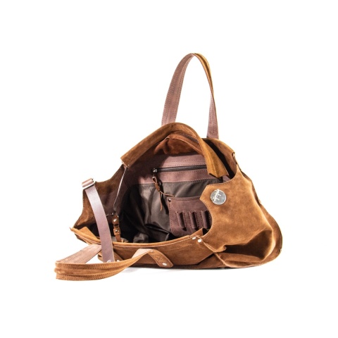 Zamszowa torba shopper od Ladybuq