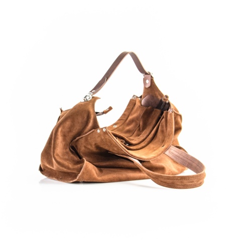 Zamszowa torba shopper od Ladybuq