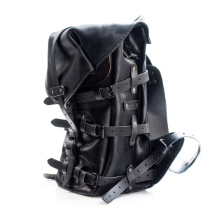 Skórzany Plecak Motocyklowy XXL Vintage 30L - 40L LadyBuQ Art Studio