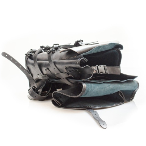 Skórzany Plecak Motocyklowy XXL Vintage 30L - 40L LadyBuQ Art Studio