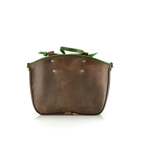 Torebka typu shopper kuferek w kolorze brązowym