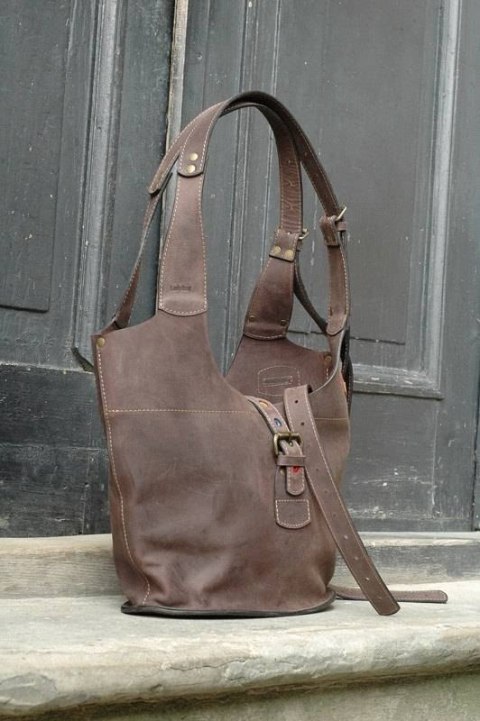 Torba z naturalnej skóry Ladybuq oryginalna duża torba w stylu oversize wykonana przez Ladybuq Art Torba z naturalnej skóry Ladybuq oryginalna duża torba w stylu oversize wykonana przez Ladybuq Art