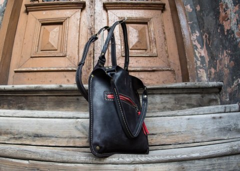 Torebka skórzana Mała Ladybuq Czarny Mat od Ladybuq Art