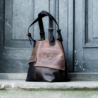 Torba skórzana z odpinaną podszewką Alicja unikalna torebka na każdą okazję od polskich projektantów Ladybuq Art Studio