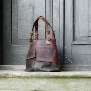 Torba skórzana z odpinaną podszewką torebka od polskich projektantów unikalna Alicja od Ladybuq Art Studio