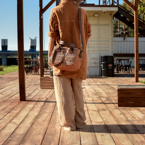 Koszyczek wiklinowy rękodzieło