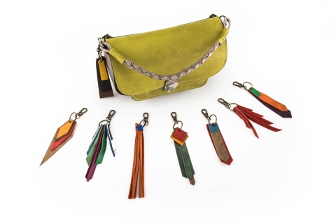 Skórzane breloki wykonane ręcznie