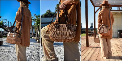 Koszyczek wiklinowy rękodzieło