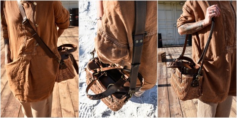 Koszyczek wiklinowy rękodzieło