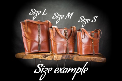 Torebka skórzana Julia w kolorze czarnym i brązowym