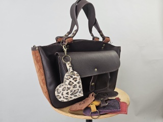 Brelok skórzany - serce