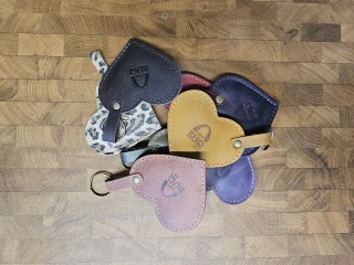 Brelok skórzany - serce