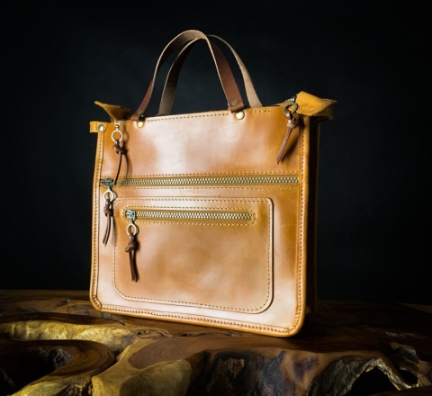 Skórzany duży organizer do twojej torebki